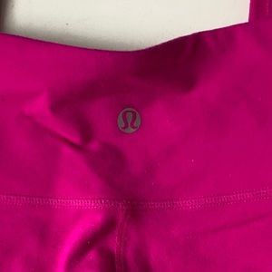 Lululemon Wunder Under bubblegum pink leggings